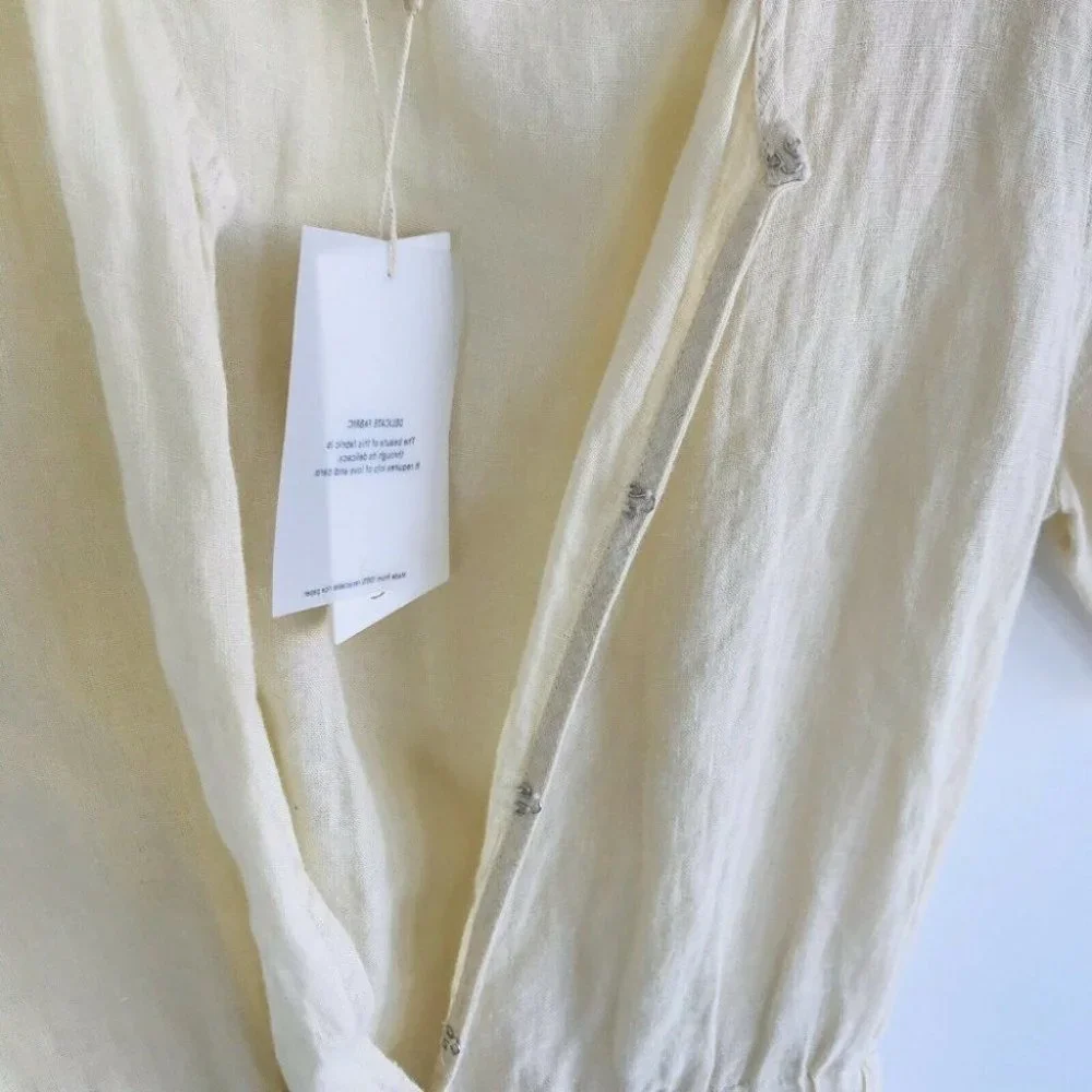 Tigerlily BNWT 100% Linen Ess Zuzela Women's Jumpsuit Size 12 RRP $250 - Picture 7 of 12